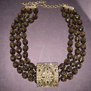 Heidi Daus Beaded Marcasite Necklace